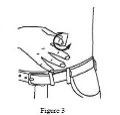 Figure 3 shows how to clean your skin at an injection site with an antiseptic solution.
